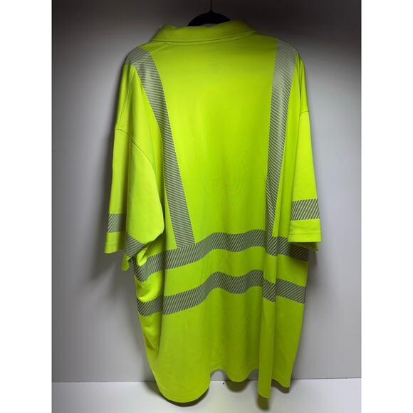 Proper Men’s Hi Visibility Safety Polo Shirt Yellow/Green ANSI Class 2 - Picture 8 of 8